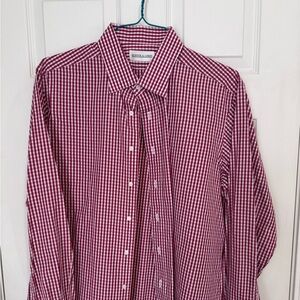Hunter & Lords Red Checkered Men's Shirt